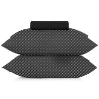 Jogo de Cama Queen 3 peças Altenburg Toque Acetinado Slim Preto