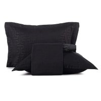 Jogo de Cama 4 Peças Queen Altenburg Ultrawave Labirinto Preto