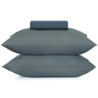 Jogo de Cama Casal 3 Peças Altenburg Toque Acetinado Slim - Azul