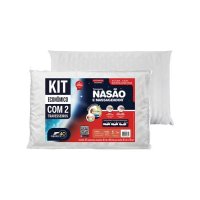 Kit 2 Travesseiros Nasão e Massageador Fibrasca