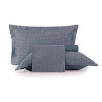 Jogo de Cama Queen 4 Peças Altenburg Toque Acetinado Play Azul
