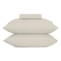 Jogo de Cama Queen 4 peças Altenburg Toque Acetinado Bege Porcelana