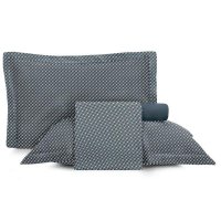 Jogo de Cama Queen 4 peças Altenburg Toque Acetinado Slim Marinho