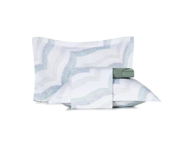 Jogo de Cama Casal 4 Peças Altenburg Toque Acetinado - Marine