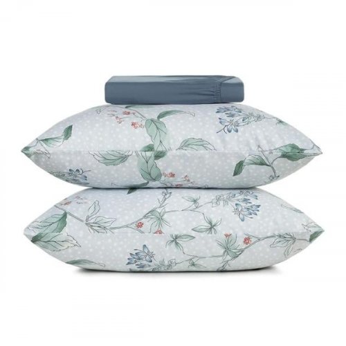 Jogo de Cama 3 Peças Queen Altenburg Toque Acetinado Florescer