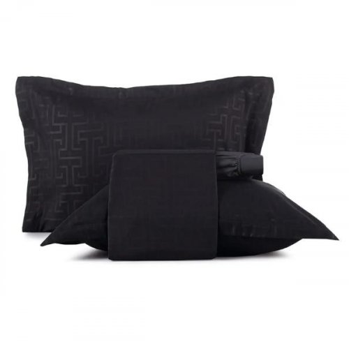Jogo de Cama 4 Peças Queen Altenburg Ultrawave Labirinto Preto