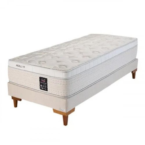 Cama Box Molas Indispring Jacquard de Algodão Eco Cotton - F.A. Colchões