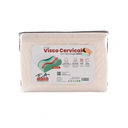 Travesseiro Viscoelástico Visco Cervical - F.A. Colchões