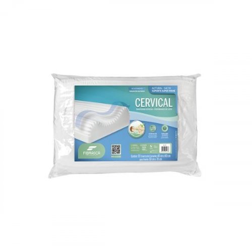 Travesseiro de Espuma Cervical Fibrasca