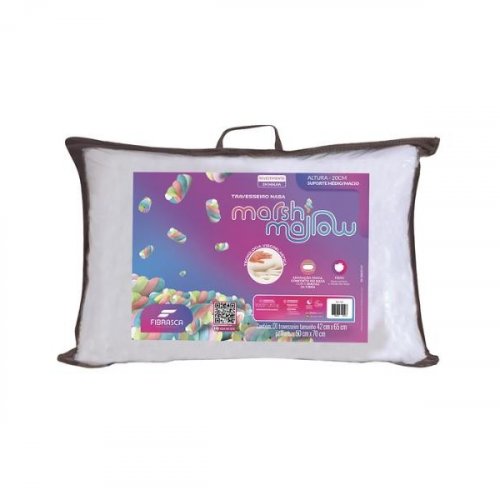 Travesseiro de Viscoelástico e Fibra NASA Marshmallow Fibrasca