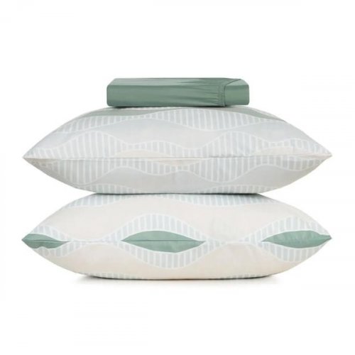 Jogo de Cama 3 Peças Queen Altenburg Toque Acetinado Laguna
