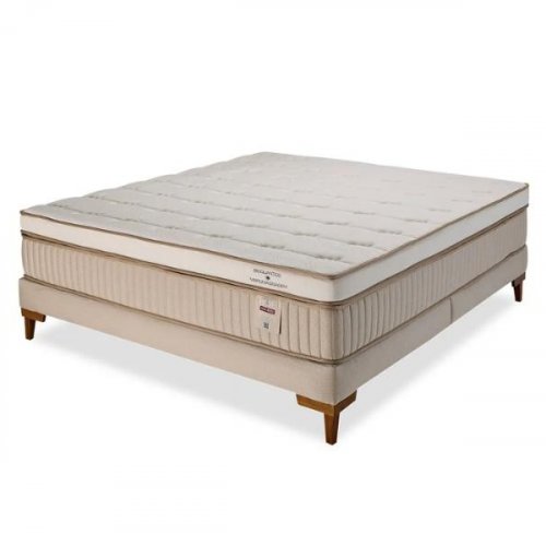 Cama Box Molas Ensacadas Max Pillow Visco Gel Vibromassagem Terapeutic - F.A. Colchões