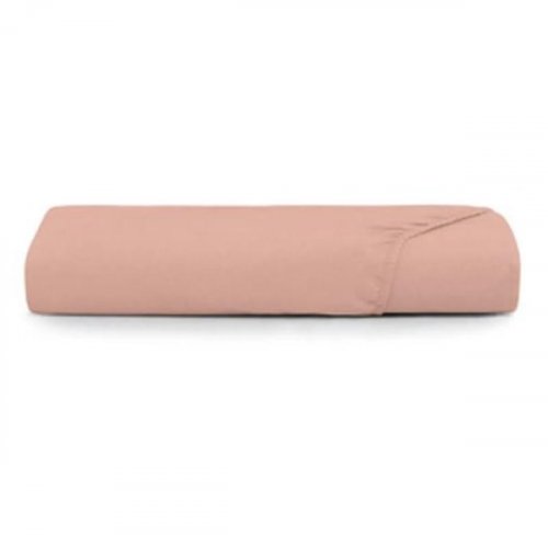 Lençol com Elástico Solteiro Altenburg Toque Acetinado - Rosa Lunar