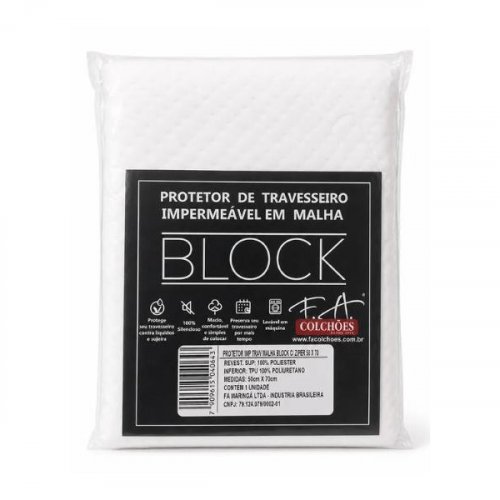 Kit 2 Protetores de Travesseiro Impermeável Block - F.A. Colchões