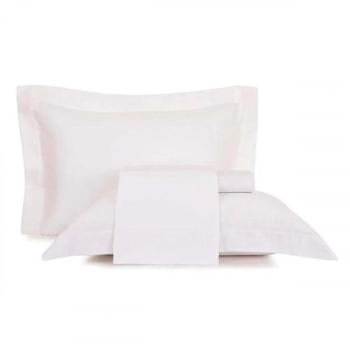 Jogo de Cama Casal Altenburg Cetim Sublime 300 Fios - Branco