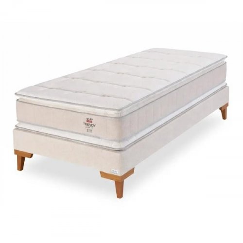 Cama Box Molas Ensacadas Pillow Top Duplo Viscoelástica e Visco Gel Trendy - F.A. Colchões
