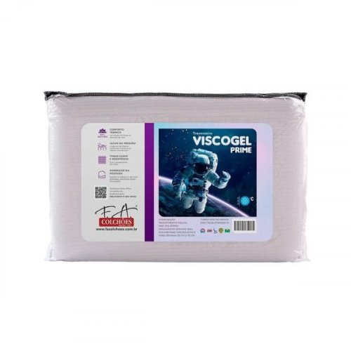 Travesseiro Viscoelástico Visco Prime Antialérgico - F.A. Colchões