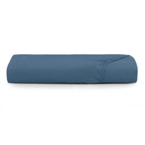 Lençol com Elástico Solteiro Altenburg Toque Acetinado - Azul Dimensão