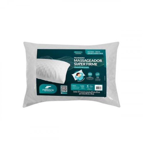 Travesseiro de Espuma Massageador Super Firme Fibrasca