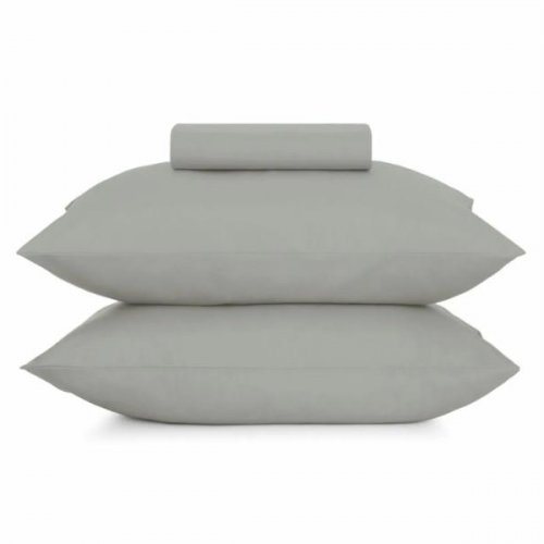 Jogo Cama Queen 3 peças Altenburg Toque Acetinado Cinza