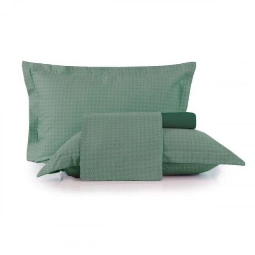 Jogo de Cama Queen 4 Peças Altenburg Poliéster Toque Acetinado Play Verde