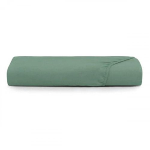 Lençol com Elástico Solteiro Altenburg Toque Acetinado - Verde Granito