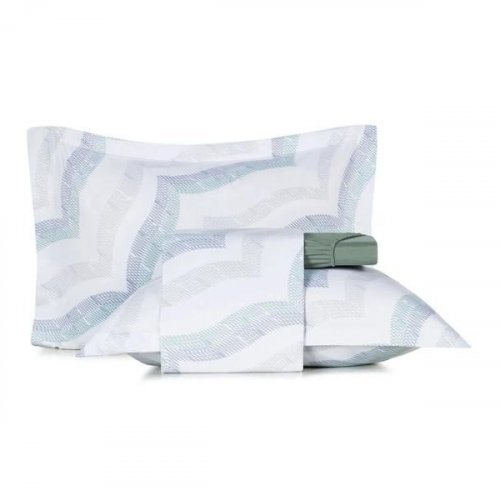 Jogo de Cama Queen Altenburg 4 Peças Toque Acetinado Marine