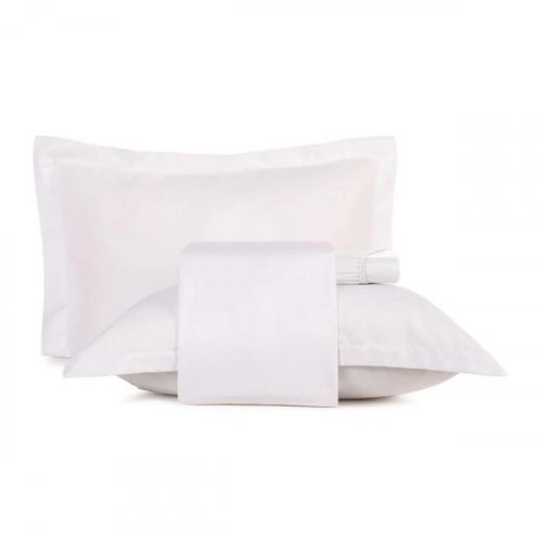 Jogo Cama Queen 3 peças Altenburg Toque Acetinado Branco