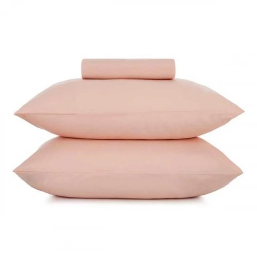 Jogo Cama Queen 3 peças Altenburg Toque Acetinado Rosa