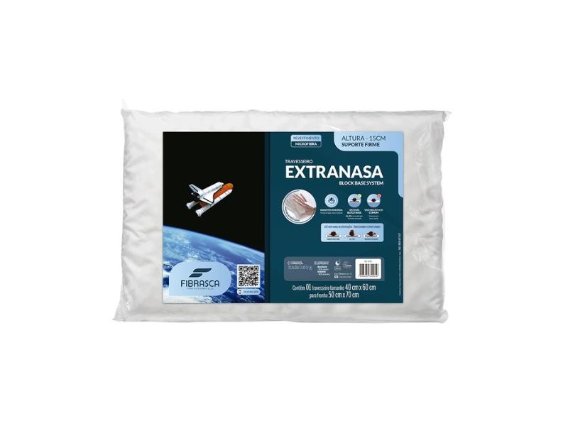 Travesseiro de Espuma e Viscoelástico Extranasa Fibrasca