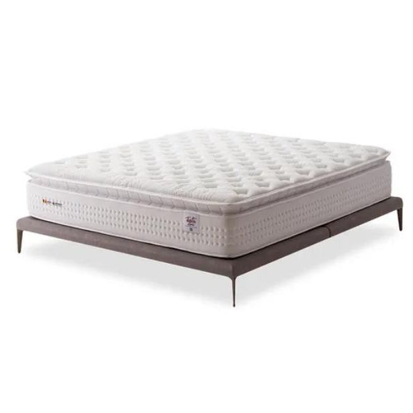 Cama Box Molas Ensacadas Látex e Pillow Top Dream+ Epic - F.A. Colchões