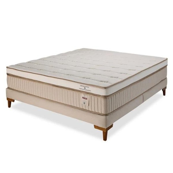 Cama Box Molas Ensacadas Max Pillow Visco Gel Vibromassagem Terapeutic - F.A. Colchões