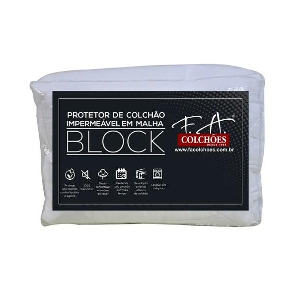 Protetor de Colchão Impermeável Block - F.A. Colchões