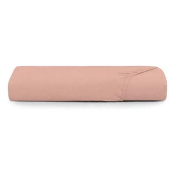 Lençol com Elástico Solteiro Altenburg Toque Acetinado - Rosa Lunar