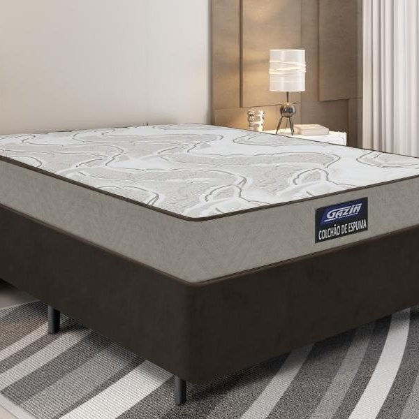 Conjunto Box de Espuma Supreme Malha D33 Gazin