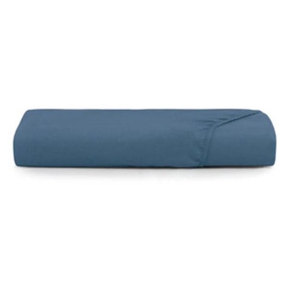 Lençol com Elástico Solteiro Altenburg Toque Acetinado - Azul Dimensão