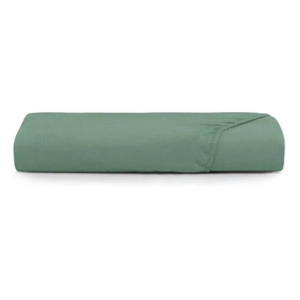 Lençol com Elástico Solteiro Altenburg Toque Acetinado - Verde Granito