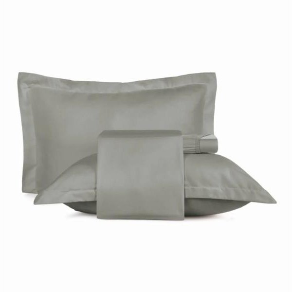 Jogo de Cama Queen 4 peças Altenburg Toque Acetinado Cinza