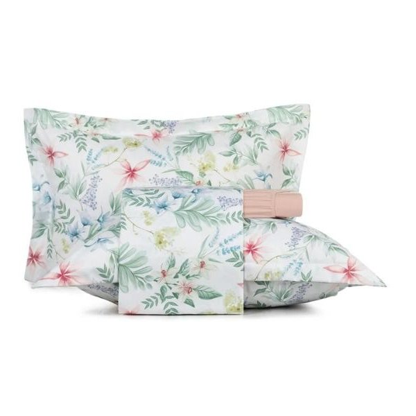 Jogo de Cama Queen 4 Peças Altenburg Toque Acetinado Florado