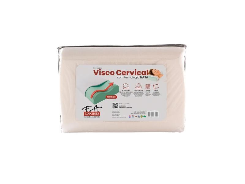 Travesseiro Viscoelástico Visco Cervical - F.A. Colchões