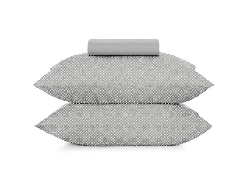 Jogo de Cama Queen 3 Peças Altenburg Toque Acetinado Slim Zinc
