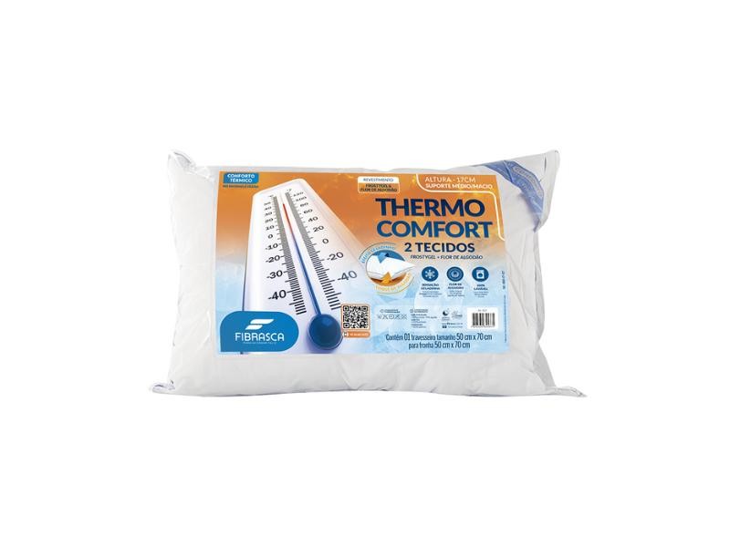 Travesseiro de Viscoelástico NASA Thermo Comfort Fibrasca