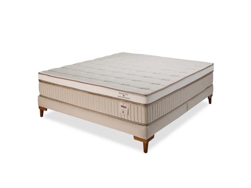 Cama Box Molas Ensacadas Max Pillow Visco Gel Vibromassagem Terapeutic - F.A. Colchões