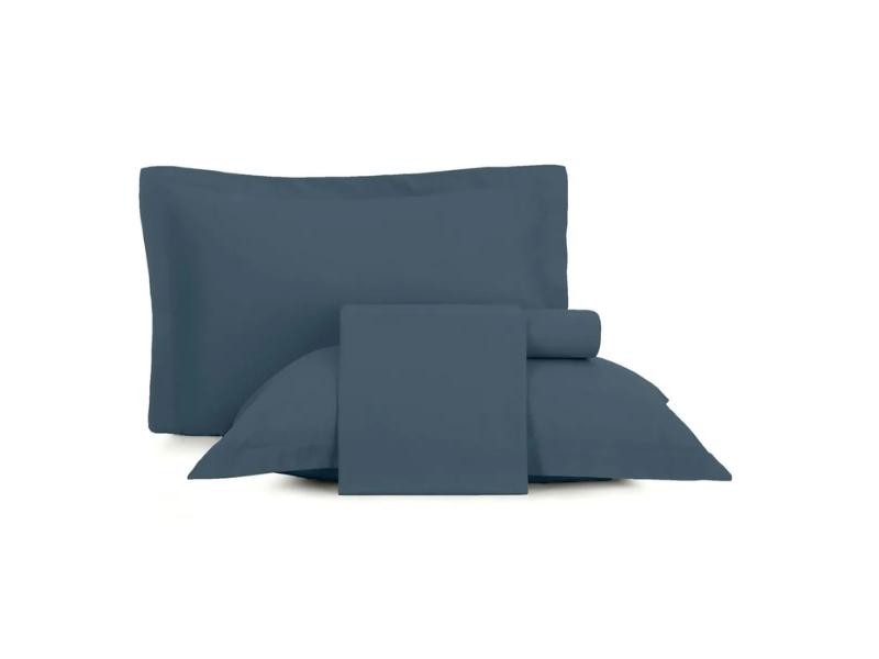Jogo Cama Queen 3 peças Altenburg Toque Acetinado Azul