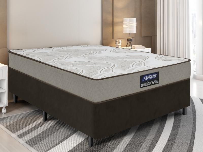 Conjunto Box de Espuma Supreme Malha D33 Gazin