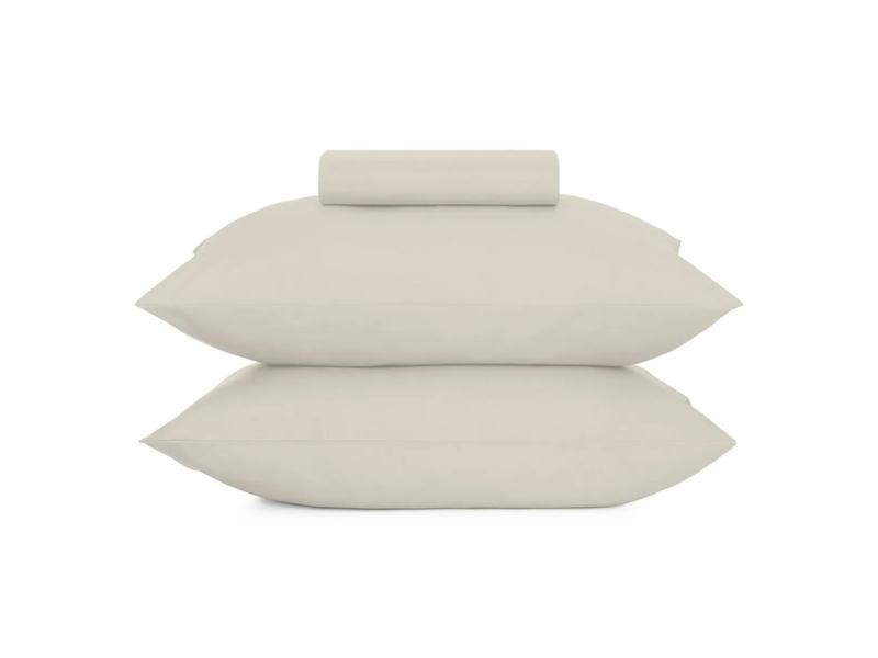 Jogo de Cama Queen 4 peças Altenburg Toque Acetinado Bege Porcelana