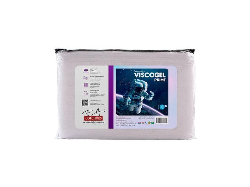 Travesseiro Viscoelástico Visco Prime Antialérgico - F.A. Colchões