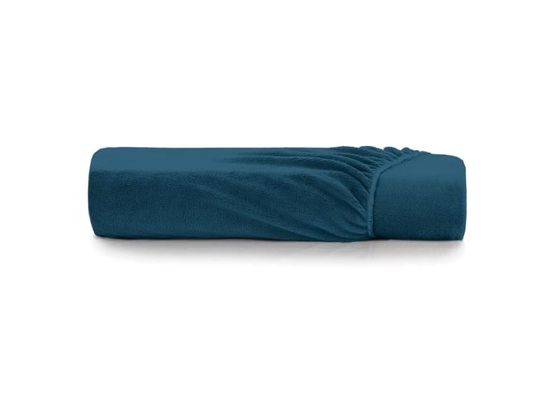 Lençol com Elástico Casal Altenburg Blend Plush Azul