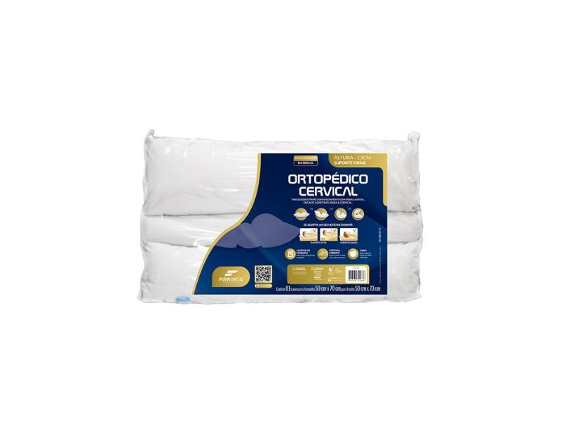 Travesseiro de Espuma Ortopédico Cervical Fibrasca