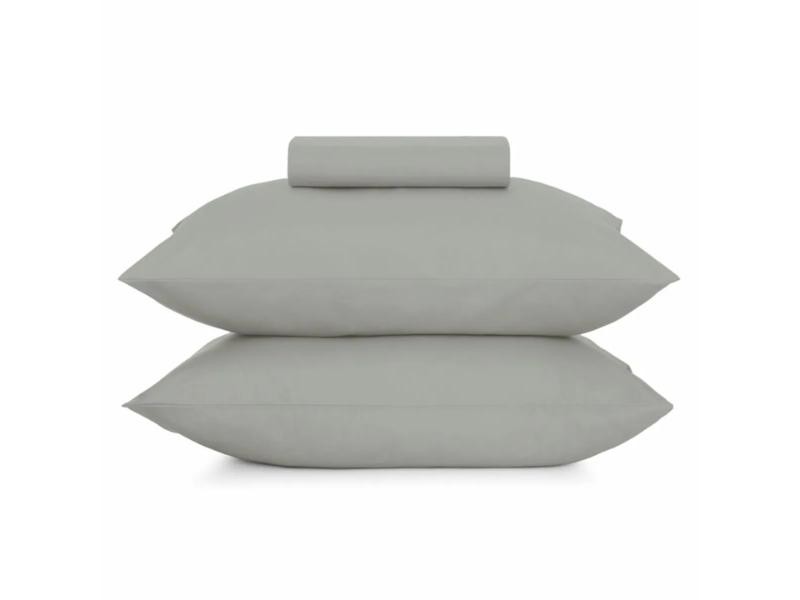 Jogo Cama Queen 3 peças Altenburg Toque Acetinado Cinza